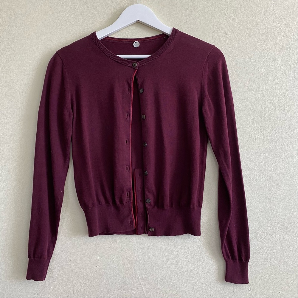 margaret o’leary  Women’s button Front and back cardigan bus casual‎ Size XS